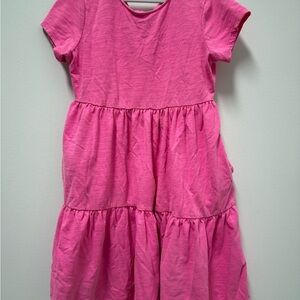 Cat & Jack Vibrant Pink Casual Dress Size Small